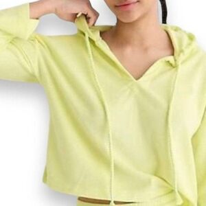 J. Crew Terry V-Neck Pullover Beach Hoodie